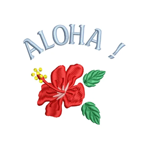 Aloha Embroidery Design