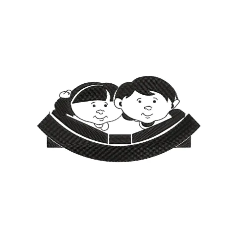 Boy Girl Embroidery Design