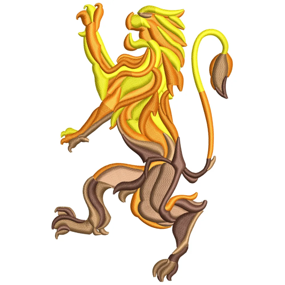 Lion Of Pride Embroidery Design
