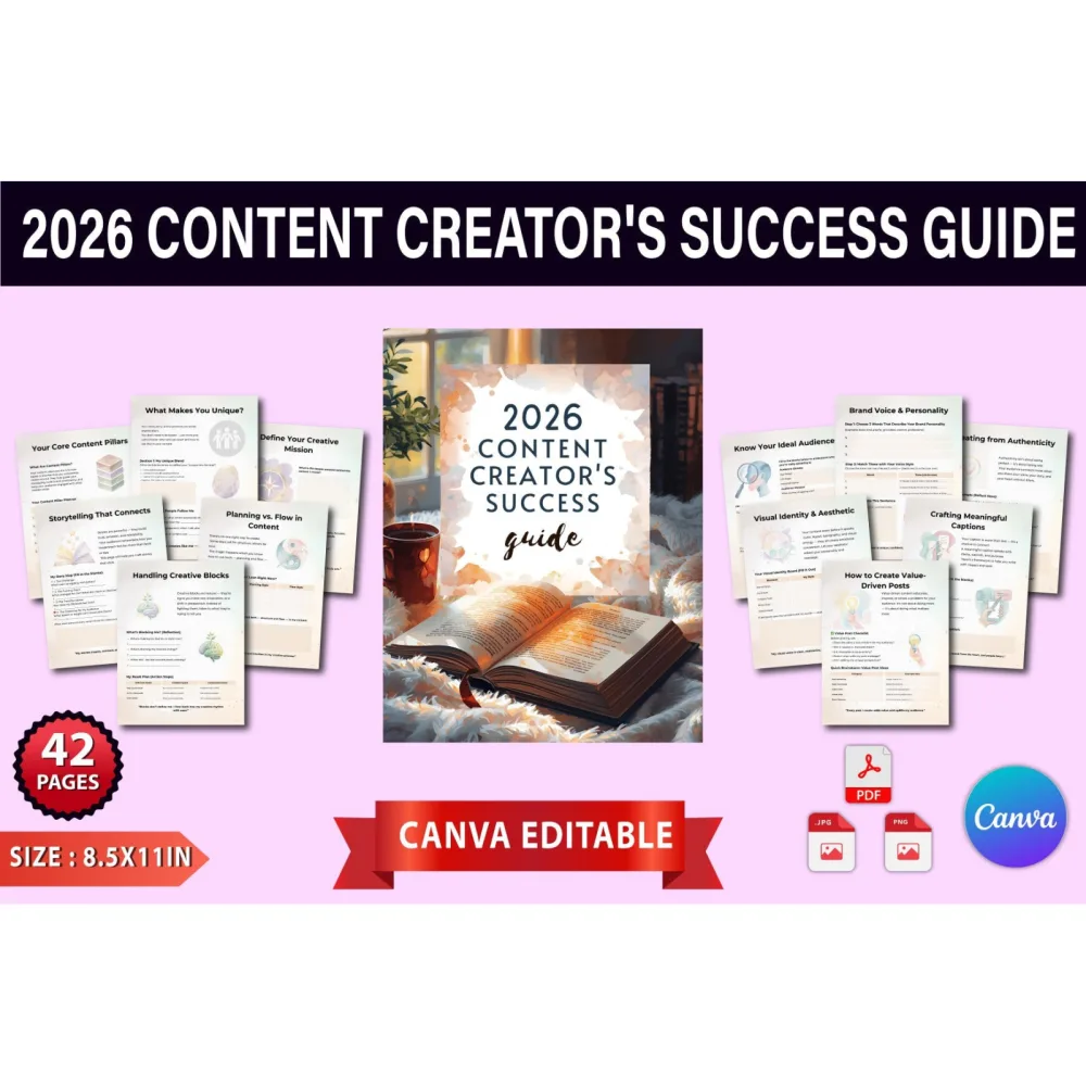 Content Creator Success Guide Planner