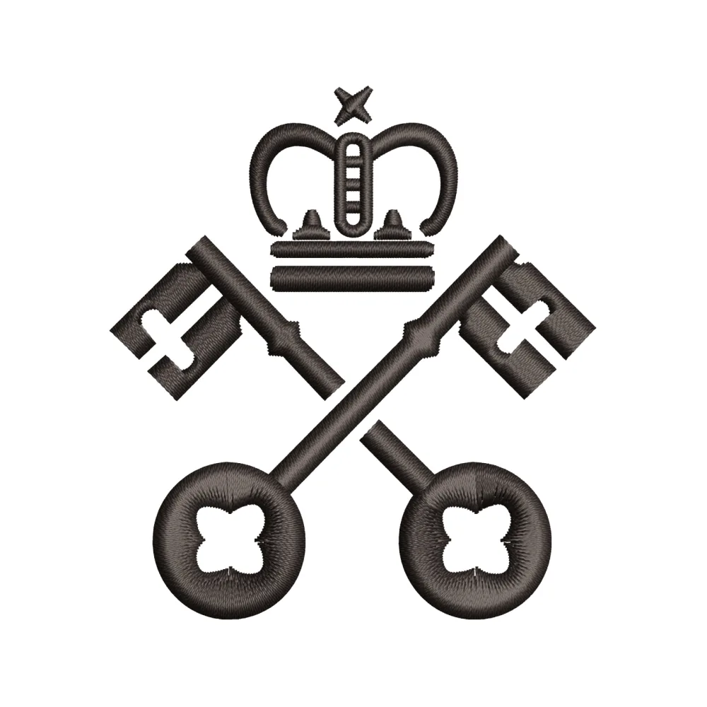 King Keys Embroidery Design