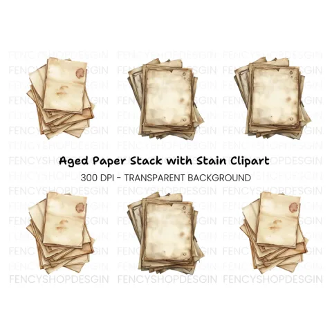 Distressed Pile Clipart Bundle