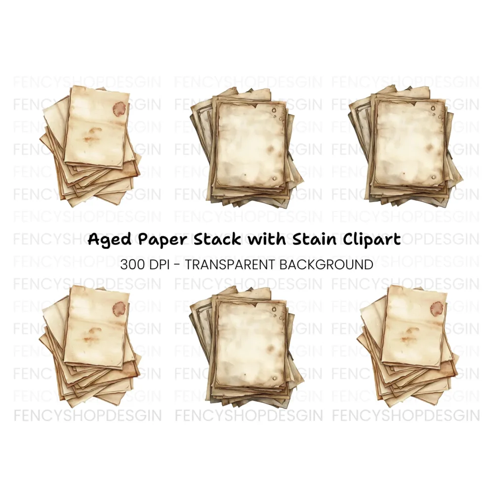 Distressed Pile Clipart Bundle