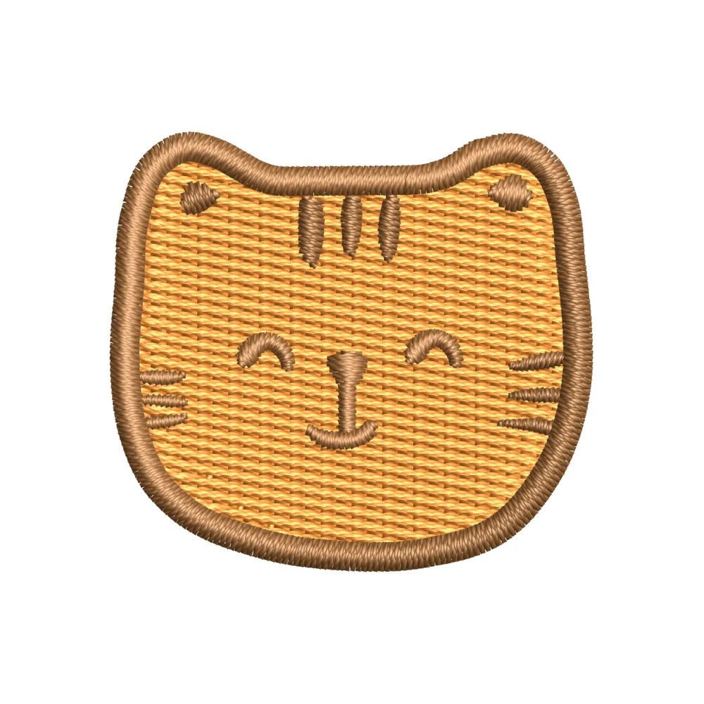Kittiy Head Embroidery Design