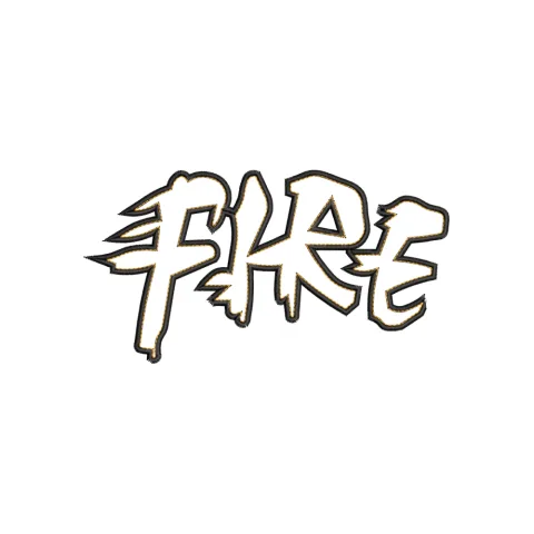 Fire Embroidery Design