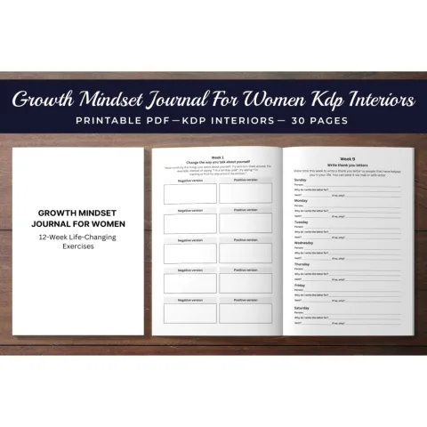 Growth Mindset Journal for Women
