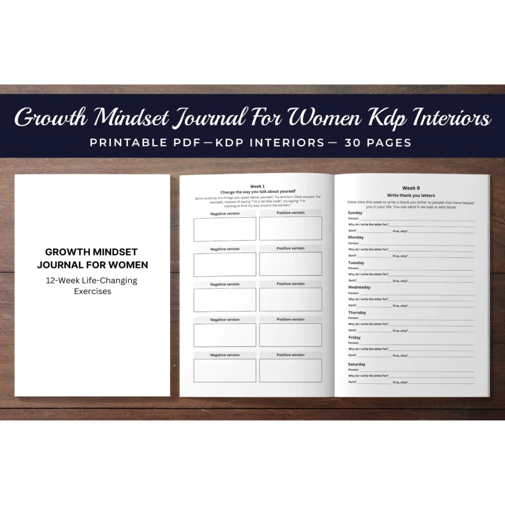 Growth Mindset Journal for Women