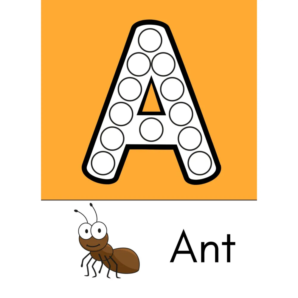 Alphabet Animals Dot Marker Worksheets