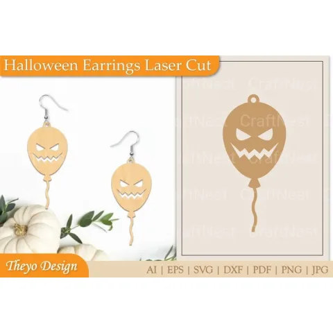 Halloween Earrings SVG Bundle