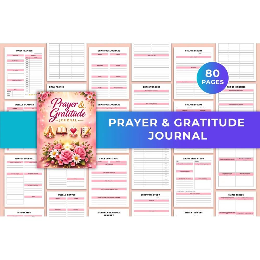 Prayer and Gratitude Journal