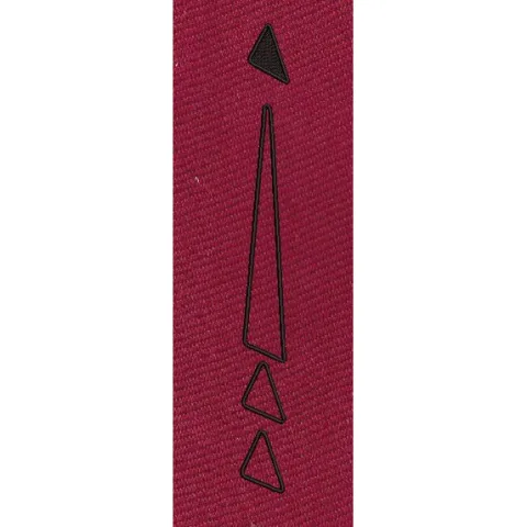 Geometric Stack Triangular Outline Embroidery Design