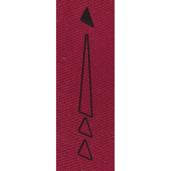 Geometric Stack Triangular Outline Embroidery Design