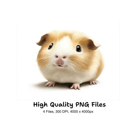 Cute Guinea Pig Clipart Bundle