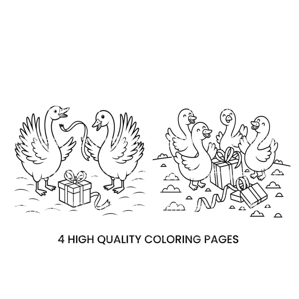 Christmas GooseFun Coloring Books