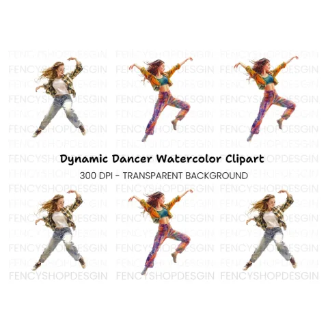 Dynamic Dancers Clipart Bundle