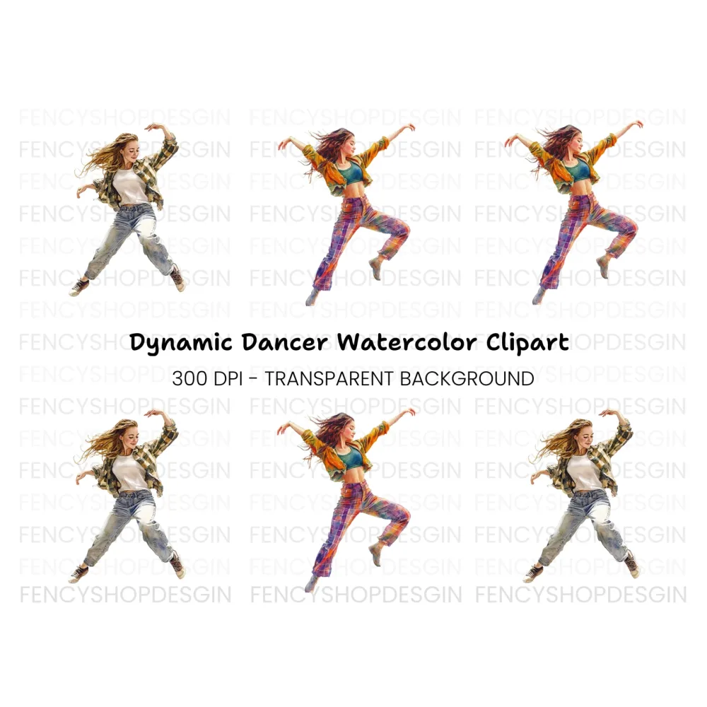Dynamic Dancers Clipart Bundle