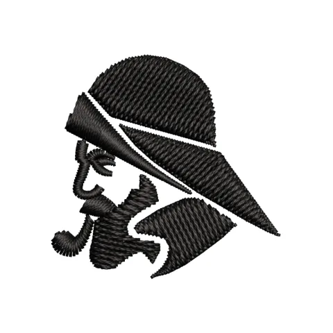 Ciggar Man Embroidery Design