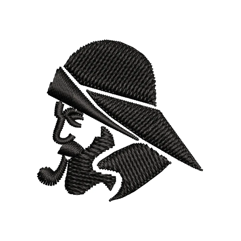 Ciggar Man Embroidery Design