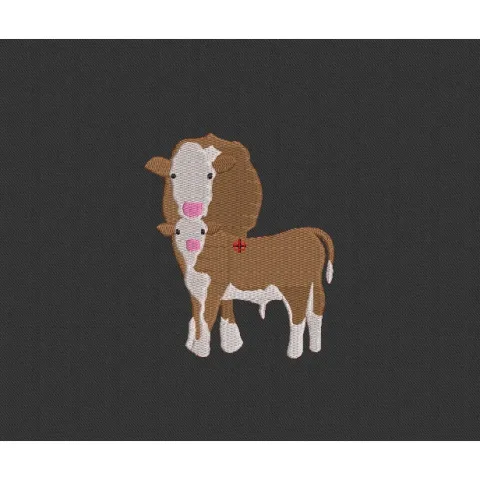 Cow Embroidery Design