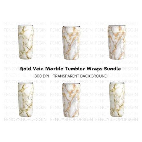 Marble Tumbler Clipart Bundle