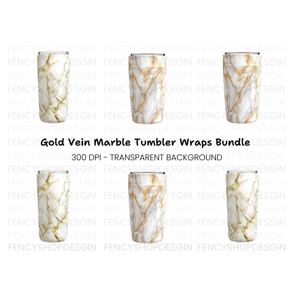 Marble Tumbler Clipart Bundle