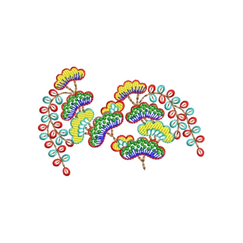 Heaven Plant Embroidery Design