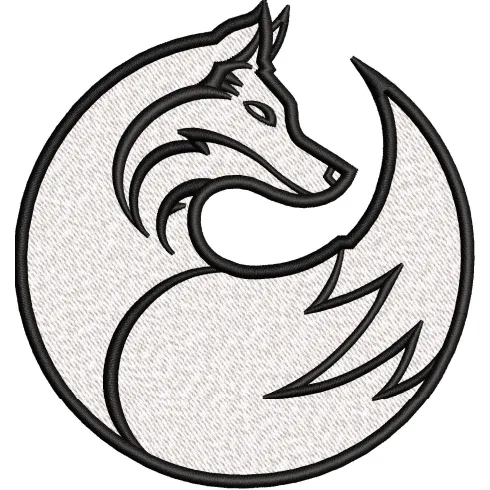 Wolf Embroidery Design