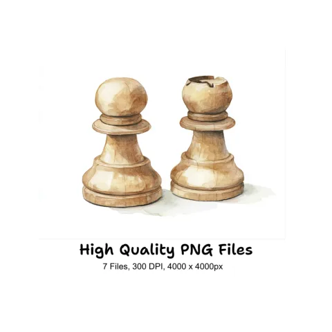 Chess Pieces Clipart Bundle