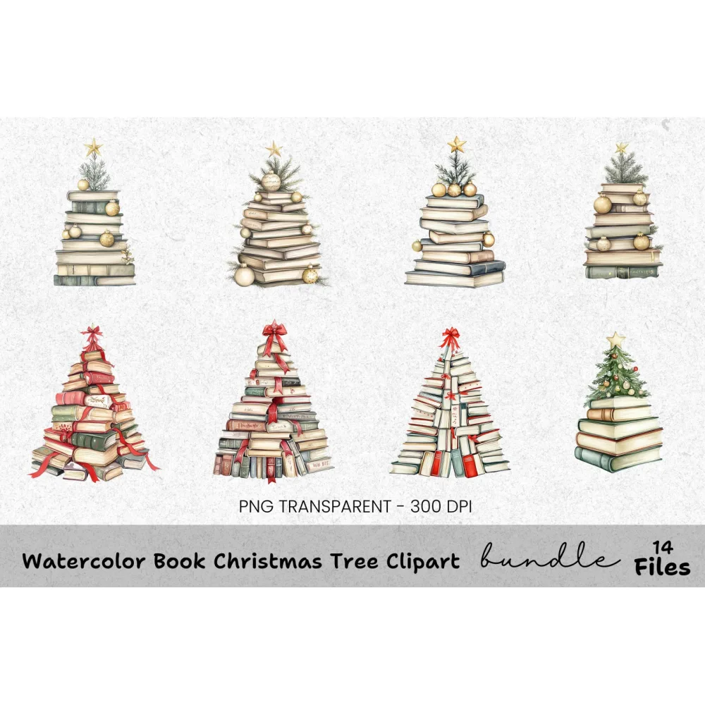 Christmas Tree Clipart Bundle