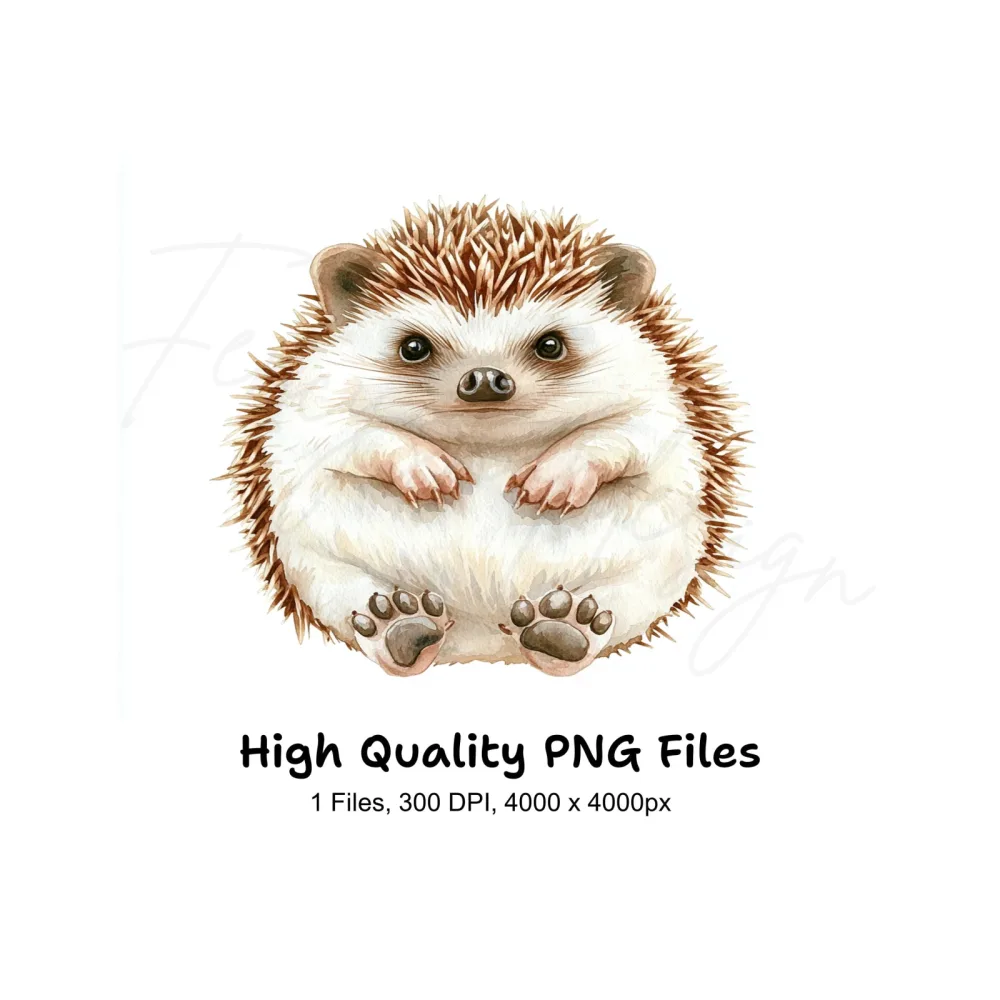 Cute Hedgehog Clipart Bundle