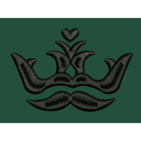 Gentleman Crest Embroidery Design