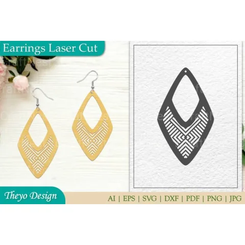 Earrings Laser Cut SVG Bundle