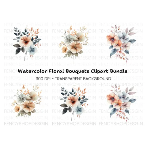 Floral Clipart Bundle