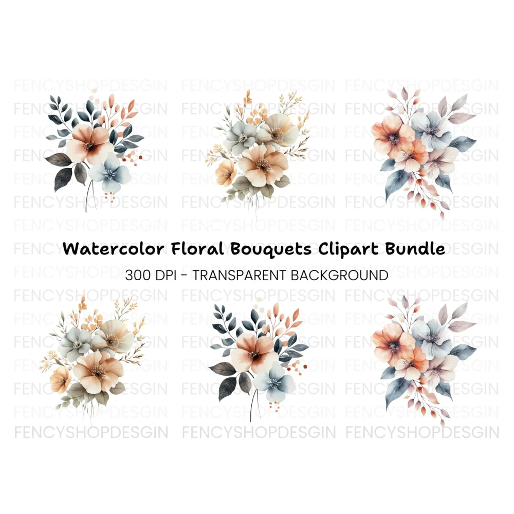 Floral Clipart Bundle