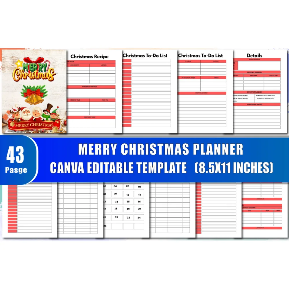 Merry Christmas Planner