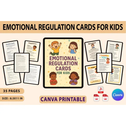 Emotional Regulation Cards for Kids