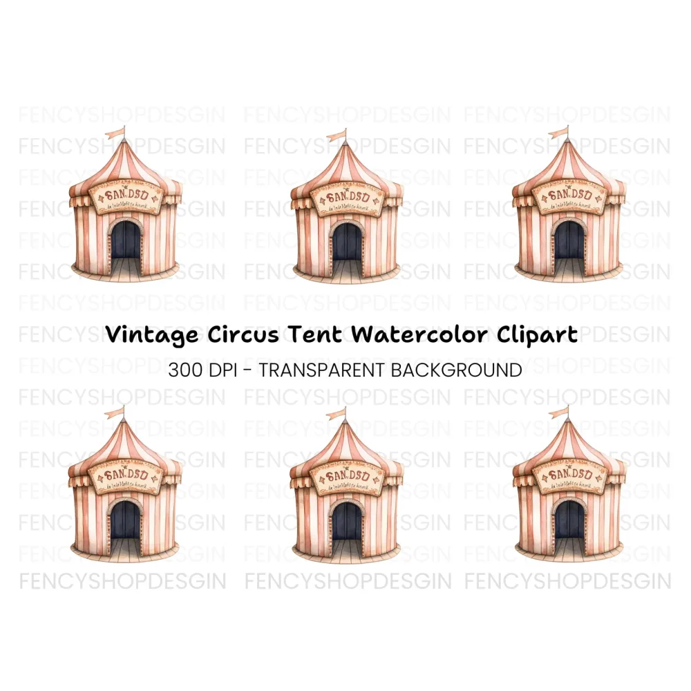 Circus Tent Clipart Bundle