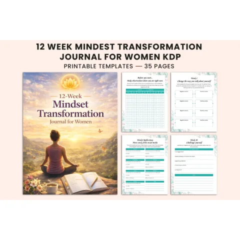 Week Mindset Transformation Journal for Women