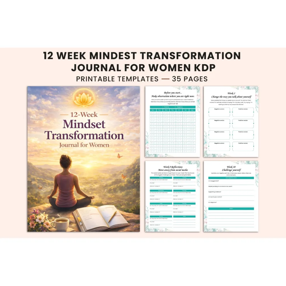 Week Mindset Transformation Journal for Women