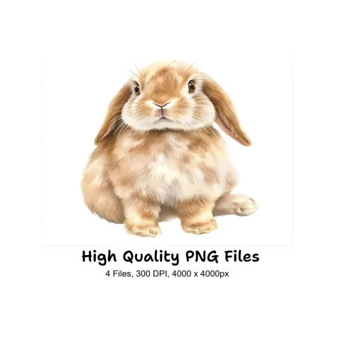 Cute Bunny Clipart Bundle