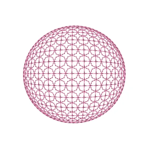Ball Lace Embroidery Design