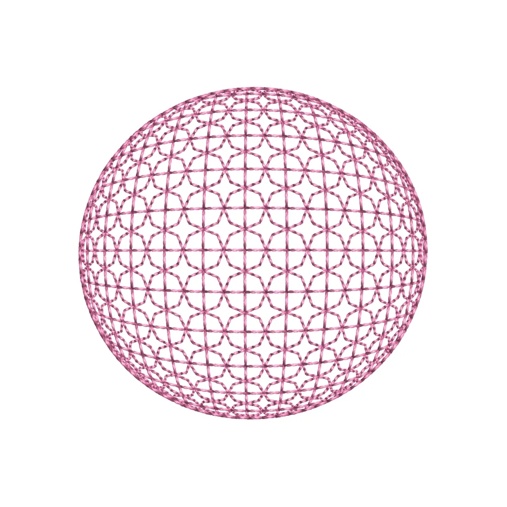 Ball Lace Embroidery Design