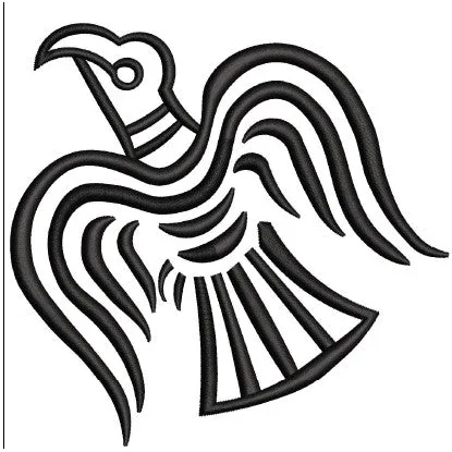 Crow Embroidery Design