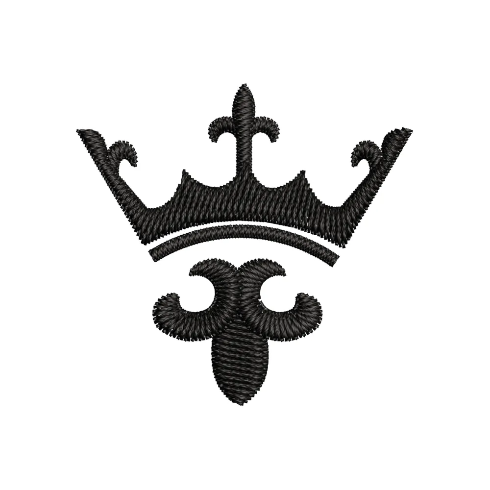 Crown Sign Embroidery Design