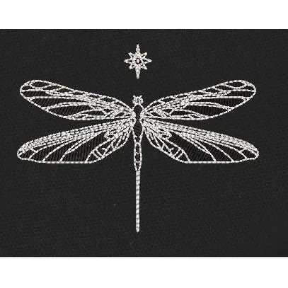 Astral Dragonfly Stitch Embroidery Design