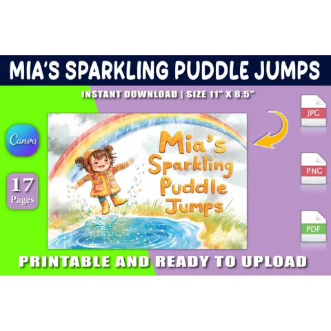Mia's Sparkling Puddle Jumps Book