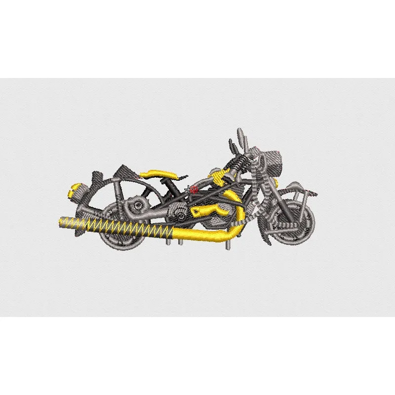 Bike Embroidery Design
