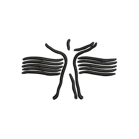 Swimming King Embroidery Design