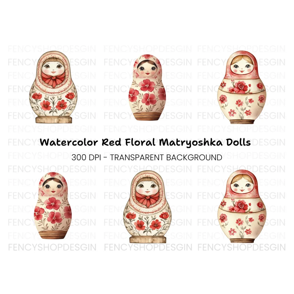 Russian Doll Clipart Bundle