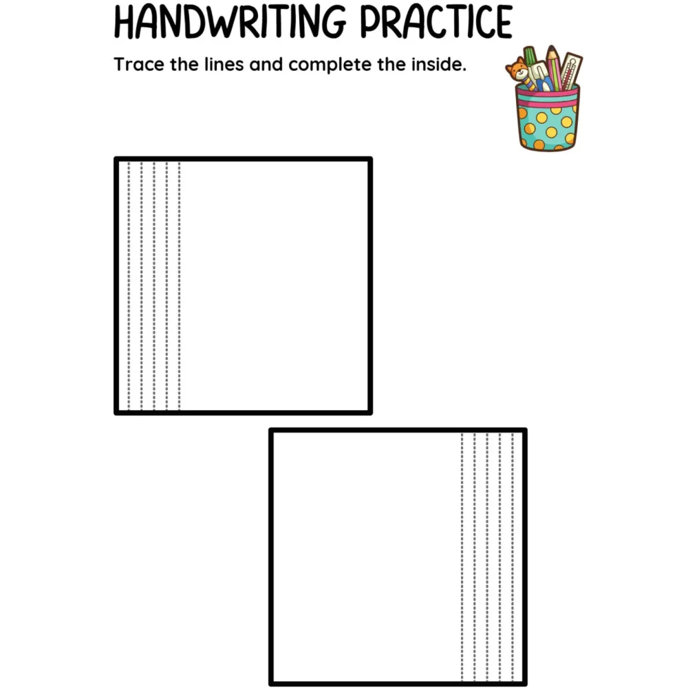 Trace the Lines Complete the Picture Workbook